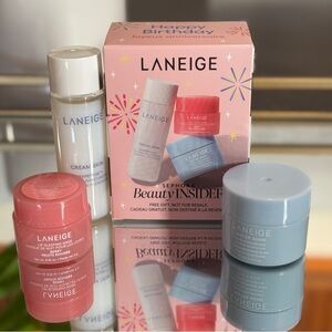 LANEIGE Skincare Trio with Lip Sleeping Mask, Water Bank, and Cream Skin